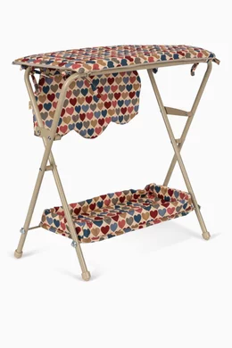 Buy Konges Slojd Red C urs Doll Changing Table in Cotton for Girls Online Ounass Kuwait