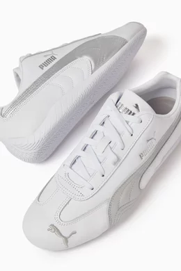 Buy Puma White Speedcat Sneakers in Leather for Men Online