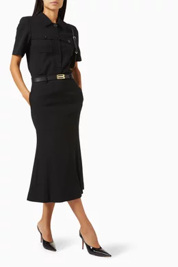 Buy ORR Black Raffine Shirt Jacket for Women Online | Ounass Kuwait 