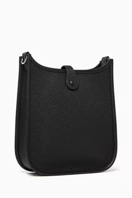 Buy Hermès Pre-Loved Black Unused Mini Evelyne Bag in Clemence