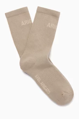 Buy Axel Arigato Neutral Logo Tube Socks in Cotton-blend for Men