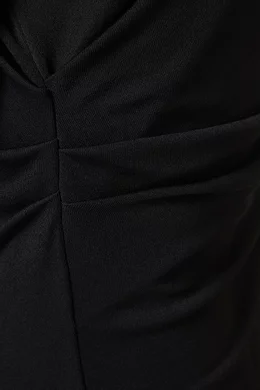 【JACQUEMUS】La Robe Croisiere Mini Dress ブラック Buy Jacquemus Black La Robe Croisiere Mini Dress in Jersey