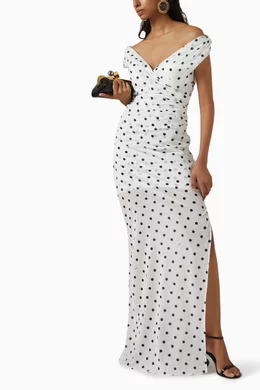 Buy Jacquemus White La Robe Rita Longue Dress for Women