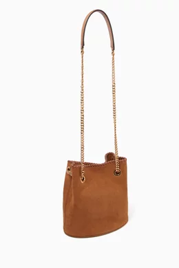 Buy Stella McCartney Brown Bucket Bag in Alter Suede for