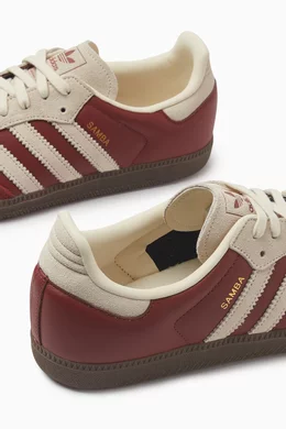 Buy adidas Red Samba OG Sneakers in Leather & Suede for Men Online | Ounass  Kuwait