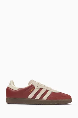 Buy adidas Red Samba OG Sneakers in Leather & Suede for Men Online | Ounass  Kuwait
