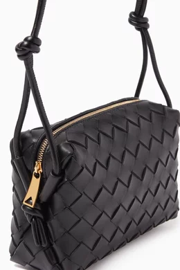 Buy Bottega Veneta Black Mini Loop Camera Crossbody Bag in