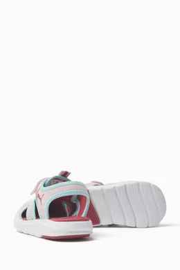 Buy Puma Pink Fun Racer Sandals in Mesh for Girls Online Ounass