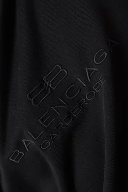 Buy Balenciaga Black Bb Garderobe Large Fit Hoodie in Archetype