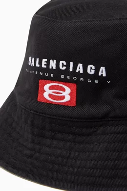 帽子 Balenciaga Bucket Hat Cotton Drill Black Buy Balenciaga Black Bucket Hat in Cotton-blend for Men Online
