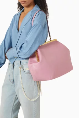 バッグ Coach Large Kisslock Frame Bag Pink 25ss COACH Large Kisslock Frame Bag Leather Pink 25ss | eBay