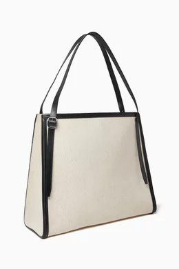 トートバッグ Coperni FW25 LOGO BELT TOTE BAG (COPBA77F6012B BLK) Coperni Logo Buckle Leather Tote Bag | Neiman Marcus