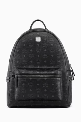 Side Stud Mcm Bookbag Black Stud Mcm Backpacks Men Buy MCM Black