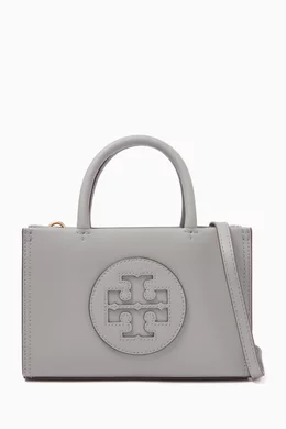 Buy Tory Burch Grey Mini Ella Tote Bag in BioFabbrica Bio-Tex™ for