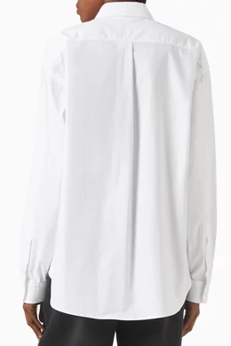 Tシャツ・カットソー Alexander Wang OVERSIZED BOYFRIEND SHIRT (4WC2251013 100) Oversized Boyfriend Shirt