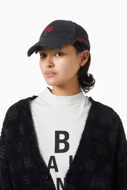 ＜balenciaga＞Laurel Classic キャップ Men's Laurel Classic Cap in Dark Blue/green | Balenciaga US