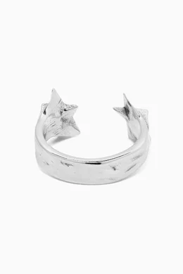Buy TwoJeys Silver Splitted Icon Ring for Men Online | Ounass Kuwait