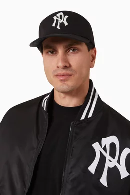 Buy No Problemo Black NYP Embroidered Cap in Cotton Drill