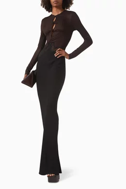 dvf lace cocktail dress Tadashi Shoji Long Sleeve Lace Cocktail Dress in Ivory/Petal main image 0