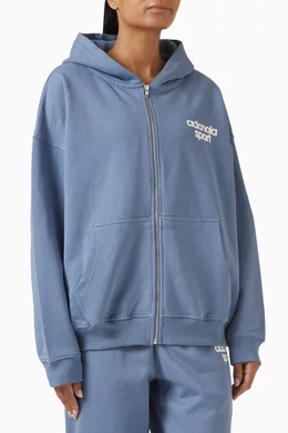 Buy Adanola Blue AS Bold Oversized Hoodie for Women Online
