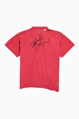 Buy Balenciaga Red Unisex Isabelle Boxy T-shirt in Cotton for