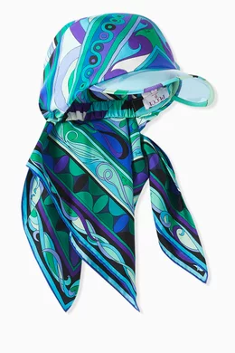 キャップ PUCCI SS25 VISOR WITH SCARF (5HGF12 5H761P36) Pucci Visor With Scarf | italist