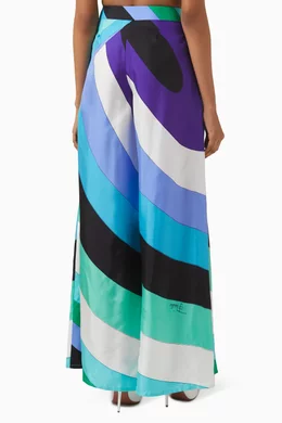 パンツ PUCCI Maddalena print pants Maddalena Print Silk Pants – PUCCI Online Store