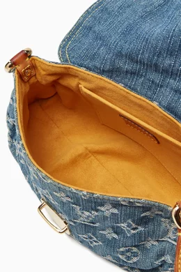 Buy Louis Vuitton Pre-Loved Blue Pleaty PM Shoulder Bag in