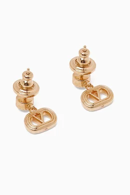 ピアス VALENTINO GARAVANI OVAL EARRINGS WITH CRYSTALS Oval Metal Earrings With Swarovski® Crystals for Woman in