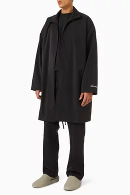 ジャケット・アウター FEAR OF GOD HIGH NECK TRENCH COAT Fear of God Black Wool High Neck Trench Coat Fear Of God