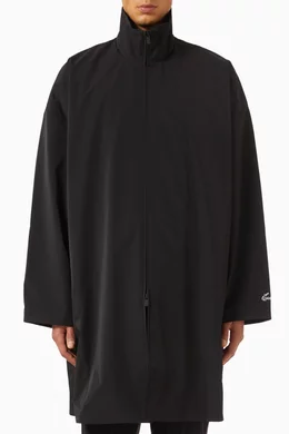 Buy Fear of God Essentials Black Sporty High-neck Jacket in Nylon