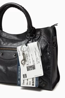 Buy Balenciaga White Train Ticket Charm Keychain for UNISEX Online