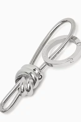 【BOTTEGA VENETA】ANDIAMO Key Ring Bottega Veneta: Gold Andiamo Keychain | SSENSE
