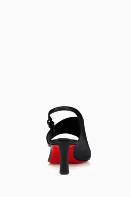 Buy Christian Louboutin Black Viva Condora 55 Sandals in Nappa