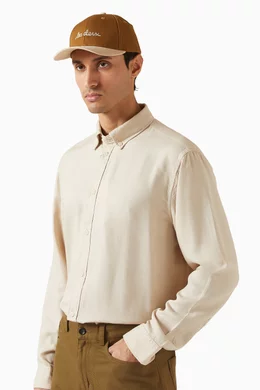 Buy Les Deux Multicolour Brad Logo Baseball Cap in Cotton Suede