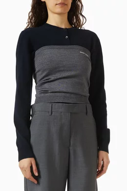 Buy Miu Miu Grey Knit Tube Top in Wool for Women Online | Ounass