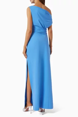 bec and bridge asymmetrical dress blue Bec and Bridge Victoria Asym Dress