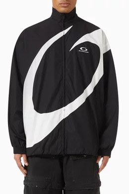 Buy Balenciaga Black Loop Sports Icon Tracksuit Jacket for Men