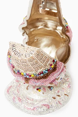 Buy Judith Leiber Pink Upside Down Ice Cream Cone Bag for Women