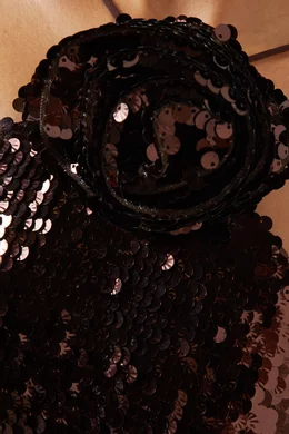 Buy Magda Butrym Brown Sequin-embellished Gown for Women Online | Ounass  Kuwait