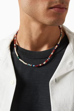 Buy Mikia Multicolour Heishi Bead Necklace for Men Online | Ounass