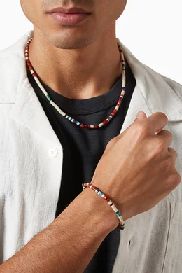 Buy Mikia Multicolour Heishi Bead Necklace for Men Online | Ounass
