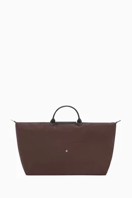 Buy Longchamp Brown XL Le Pliage Green Travel Bag in Recycled