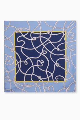 Buy Kate Spade New York Blue Tangled Up Bandana in Silk-twill for