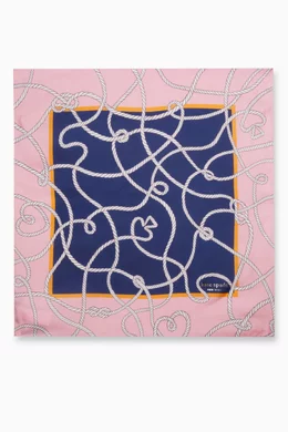 Buy Kate Spade New York Blue Tangled Up Bandana in Silk-twill for