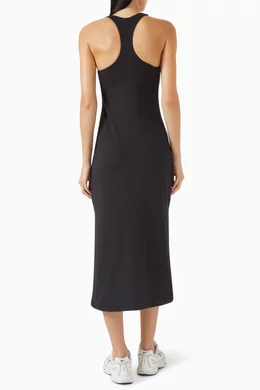 Buy Vuori Black Halo Racerback Midi Dress in DreamKnit for Women Online |  Ounass Kuwait