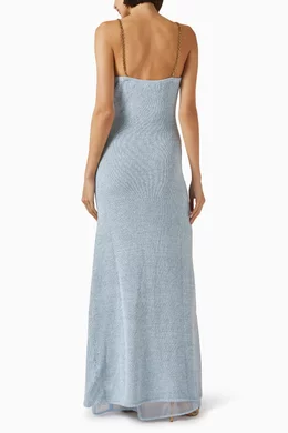 princess polly baby blue dress Buy Asta Resort Blue Carlotta Knit Gown for Women Online