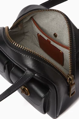 Buy Coach Black Twin Turnlock Bag 20 in Leather for Women Online