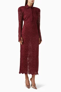 lace hippy dress KAILEY / Lace Boho Wedding Dress with Deep V Neck