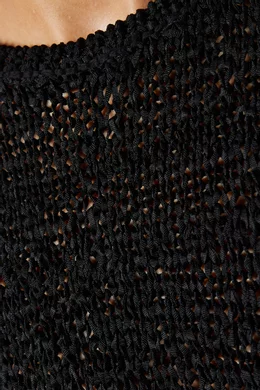Buy COS Black Open-knit Top for Women Online | Ounass Kuwait
